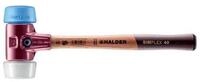 Gummihammer HALDER SIMPLEX Schonhammer &Oslash; 50:40 mm TPE-soft blau / Superplastik