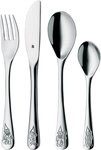WMF Kinderbesteck Zwerge (4-tlg), 1 Personen, Cromargan&reg; Edelstahl Rostfrei 18/10,