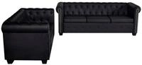 vidaXL Chesterfield-Sofa, Chesterfield-Sofas 2-Sitzer und 3-Sitzer Kunstleder...