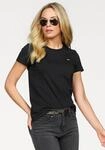 T-Shirt LEVI'S "TEE Minilogo", Damen, Gr. S (36), schwarz, Jersey, Obermaterial: 100%