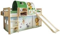 Ticaa Hochbett Rutschbett "Manuel" Kiefer Natur Motiv