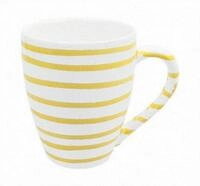 Gmundner Keramik Becher Gelbgeflammt Ostergeschirr, Keramik, 0,3 L / h: 10,5 cm