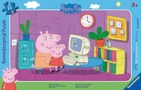 Peppa Pig Puzzle Kinderpuzzle 15 Teile - Peppa Wutz - Peppa am Computer,...
