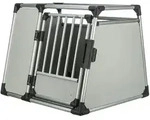 TRIXIE Tiertransportbox Transportbox, Aluminium - hellgrau/silber - 91 &times; 75 &times; 84 cm