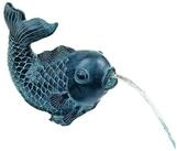 Heissner Wasserspeier Teichfigur Speier Fisch Dekor Bronze (1 St)