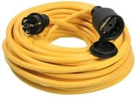 as - Schwabe Verl&auml;ngerungsleitung Kabel Gelb Schuko IP44 Verl&auml;ngerungskabel, Typ F