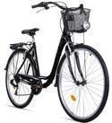 bergsteiger Cityrad Florenz 28 Zoll Damenfahrrad mit Korb, Beleuchtung, ab 160 cm, 7