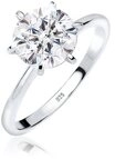 Elli Verlobungsring Verlobungsring Wei&szlig; 925 Silber, mit Kristallen von Swarovski&reg;