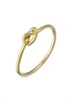 Elli Premium Fingerring Knoten 375 Gelbgold, Knoten