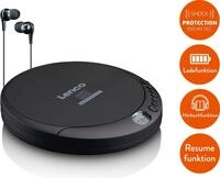 Lenco Tragbarer CD-Player CD-200 tragbarer CD-Player (Akku-Ladefunktion)
