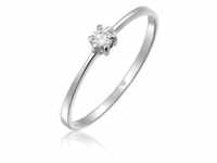 Elli DIAMONDS Verlobungsring Verlobungsring Diamant 0.11 ct. 585 Weißgold...