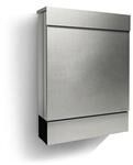 Radius Wandbriefkasten Radius Design Briefkasten Letterman M Edelstahl inkl.