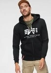 Alpha Industries Kapuzensweatjacke BASIC ZIP HOODY Baumwollmischung, regular fit
