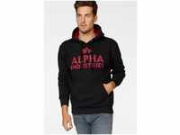 Alpha Industries Kapuzensweatshirt, rot|schwarz