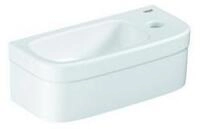Grohe Waschbecken Grohe Mini-Handwaschbecken Euro Keramik 37x18cm, 1 HL,