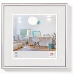 Walther Bilderrahmen Kunststoffrahmen KV330S New Lifestyle 30x30cm silb
