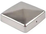 Holmwerk Pfostenkappe Pfostenkappe Edelstahl 121 mm Pyramide Abdeckkappe f&uuml;r Pfosten