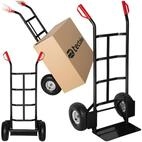 tectake Sackkarre Transportroller mit Stahlrahmen und Luftbereifung, 200 kg