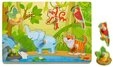 Haba Puzzle HABA 303181 - Sound-Greifpuzzle, Im Dschungel, Holzpuzzle mit...