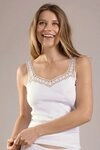 Nina Von C. Achselhemd wei&szlig; 42
