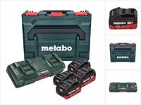 metabo Metabo Basis Set 4 x LiHD 8.0 Ah + ASC 145 Duo + metaBOX 145...