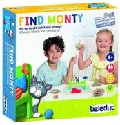 Hape Spiel Beleduc 22411 - Find Monty! Wo versteckt sich Kater Monty? Lernspiel