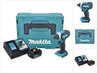 Makita Akku-Schlagschrauber DTD 152 RF1J Akku Schlagschrauber 1/4" 18V 165 Nm +...