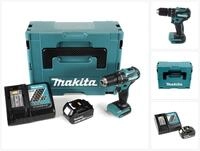 Makita Akku-Schlagbohrschrauber DHP 483 RM1J Akku Schlagbohrschrauber 18V 40Nm...