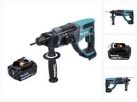 Makita Akku-Kombibohrhammer DHR 202 M1 Akku Kombihammer 18 V 2,0 J SDS Plus +...