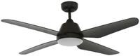 Lucci air Deckenventilator Deckenventilator Aria Schwarz 122 cm mit LED