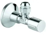 Grohe Badarmatur GROHE Eckventil 1/2x3/8'' Rosette Metallgriff Quetschverschr. 10mm,