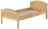 ERST-HOLZ Massivholzbett Seniorenbett Buche mit Kopf- und Fu&szlig;teil 90 x 200 cm...