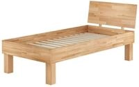 ERST-HOLZ Massivholzbett Hohes Seniorenbett 100 x 200 cm Extra Stabil Buche