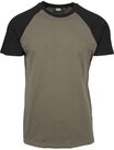 URBAN CLASSICS Rundhalsshirt Raglan Contrast Tee Herren T-Shirt