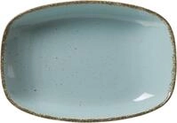 Ritzenhoff & Breker Teller Suppenteller Teller Casa Porzellan blau 23 x 16 x 4 cm, (1