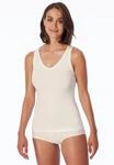 Tr&auml;gertop SCHIESSER "Natursch&ouml;nheit", Damen, Gr. 34, beige (403, sekt), Feinripp,