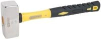 KS Tools Hammer, Edelstahl F&auml;ustel mit Fiberglasstiel, 1800g