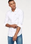 Tommy Jeans Langarmhemd Sabim Stretch Shirt Stretch Hemd, Premium, Slim Fit, mit