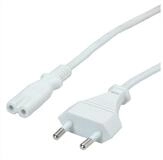 VALUE Netzkabel Euro-Flachstecker auf C7, 2polig Stromkabel, Eurostecker, 2,5A,...