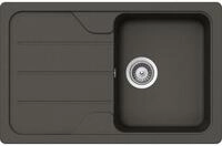 Schock Einbausp&uuml;le Einbausp&uuml;le Formhaus D-100S A Asphalt - Auflagesp&uuml;le