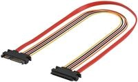 Goobay PC SATA Daten- und Stromkabel Verl&auml;ngerung 0.3 m - SATA Kombi Stecker
