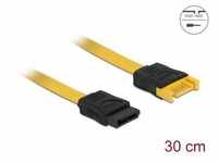 Delock SATA 6 Gb/s Verlängerungskabel 30 cm gelb Computer-Kabel