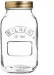 KILNER Einmachglas, Glas/Metall 1000 ml