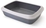 Nobby Katzentoilette Nobby Katzentoilette Iriz mit Rand grau-wei&szlig; 50 x
