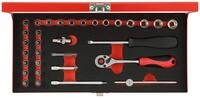 Gedore Red Steckschl&uuml;ssel R49014033 Steckschl&uuml;ssel-Satz 1/4" 4-13mm 32-teilig