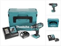 Makita Akku-Schrauber DDF 482 RT1J Akku Bohrschrauber 18V 62Nm + 1x Akku 5,0Ah +