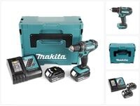 Makita Akku-Schrauber DDF 482 RTJ Akku Bohrschrauber 18V 62Nm + 2x Akkus 5,0Ah +