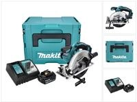 Makita Akku-Handkreiss&auml;ge DSS 611 RT1J Akku Handkreiss&auml;ge 18 V 165 mm + 1x...