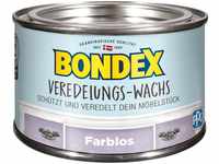 Bondex VEREDELUNGS-WACHS Transparent Holzpflegeöl, 0,25 l