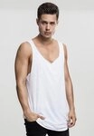 URBAN CLASSICS Tanktop Urban Classics Herren Long Shaped Open Edge Loose Tank...